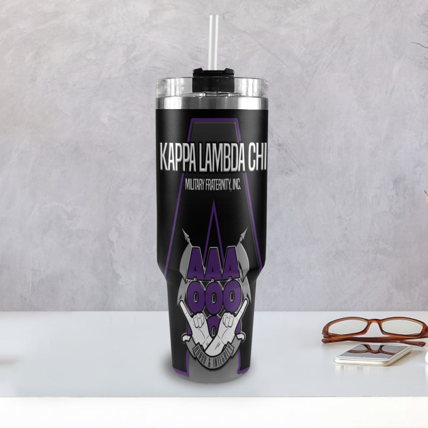 KLC Standard Tumbler 40oz Tumbler with Black Handle