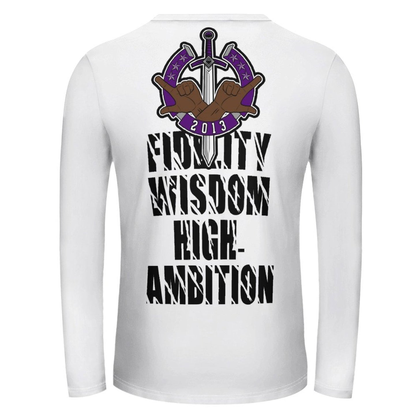 KLC Crossed Hands LS T-shirt White