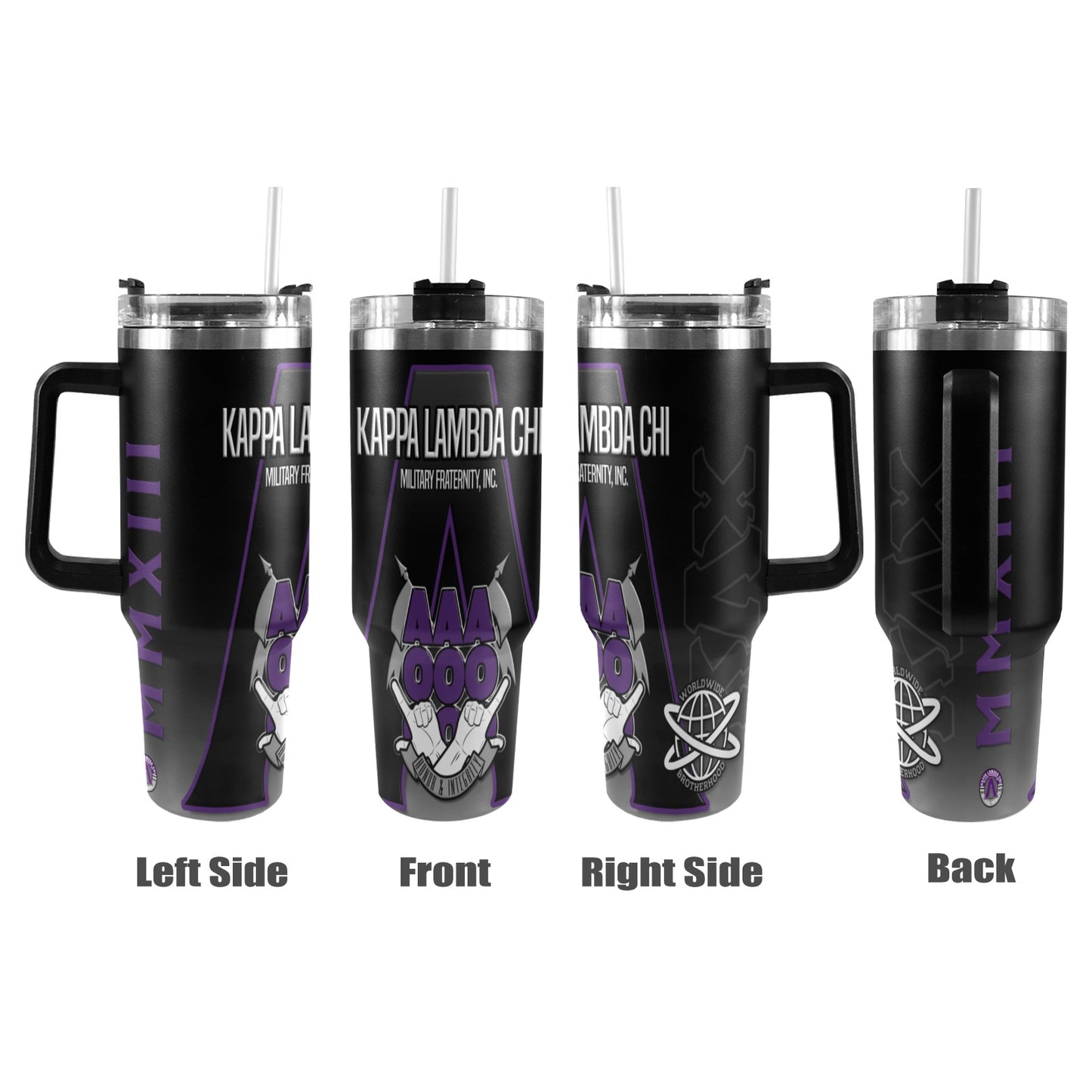KLC Standard Tumbler 40oz Tumbler with Black Handle