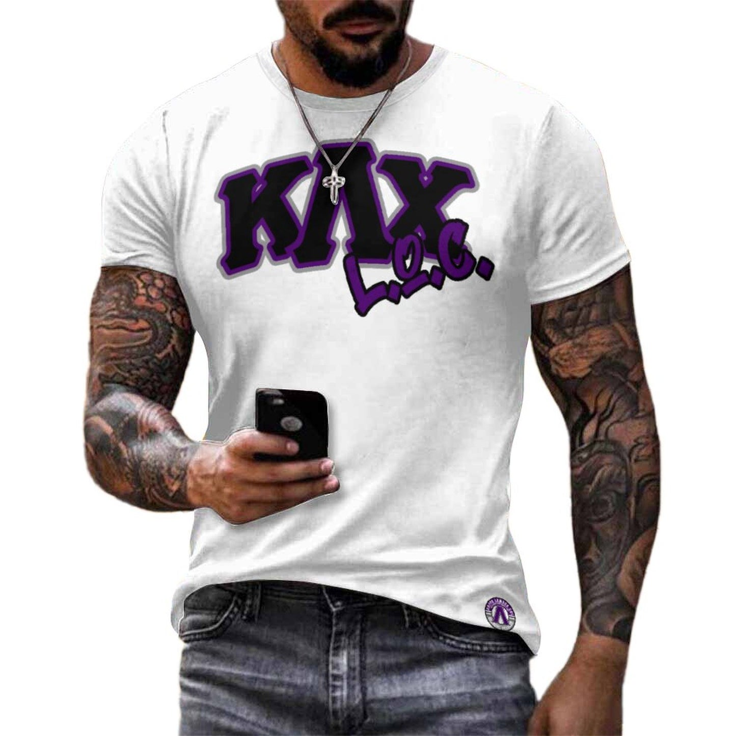 KLC Crossed Hands T-shirt White