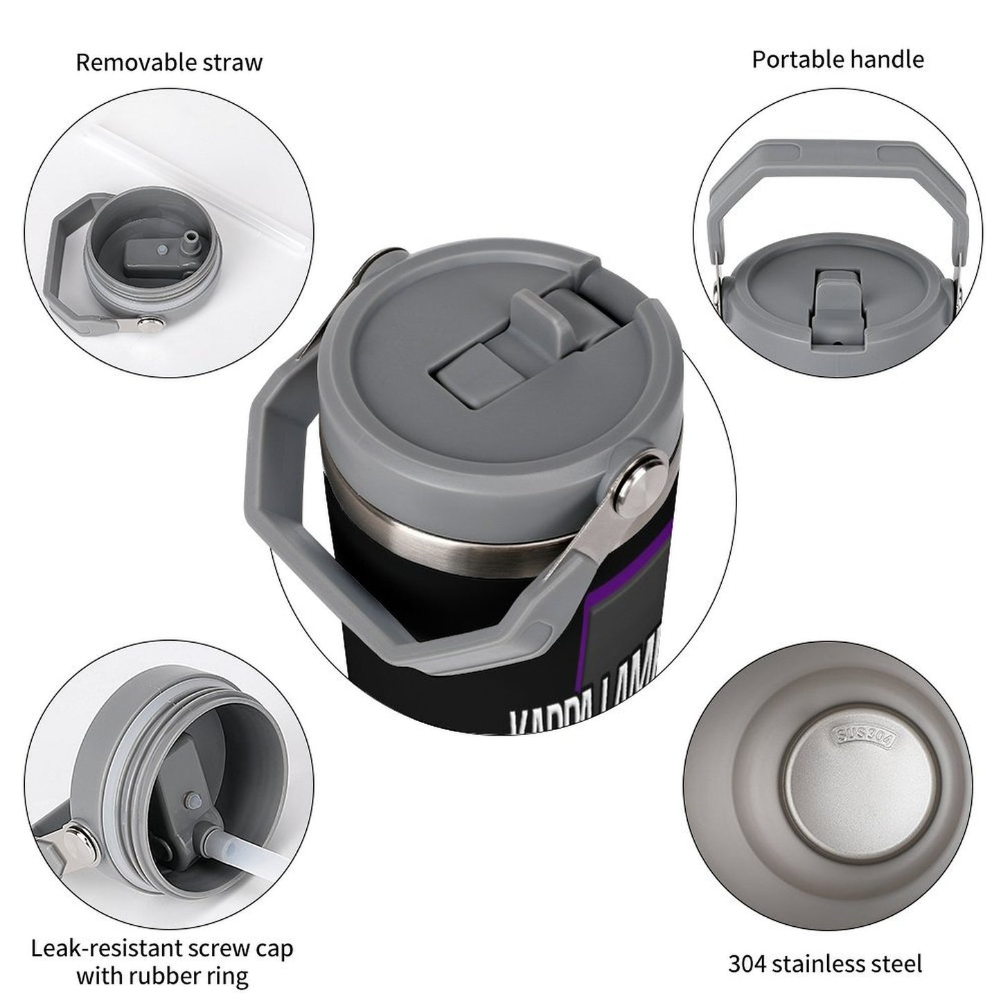 KLC 30oz Tumbler with Top Handle