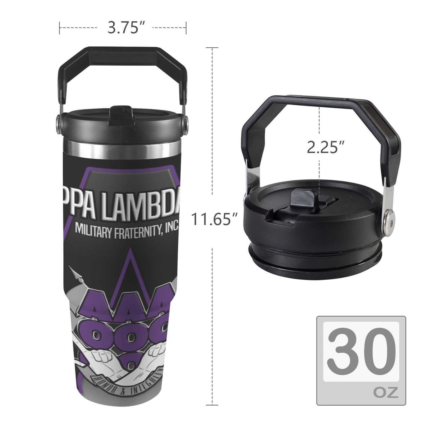 KLC Standard Water Bottle 30oz Tumbler with Top Handle