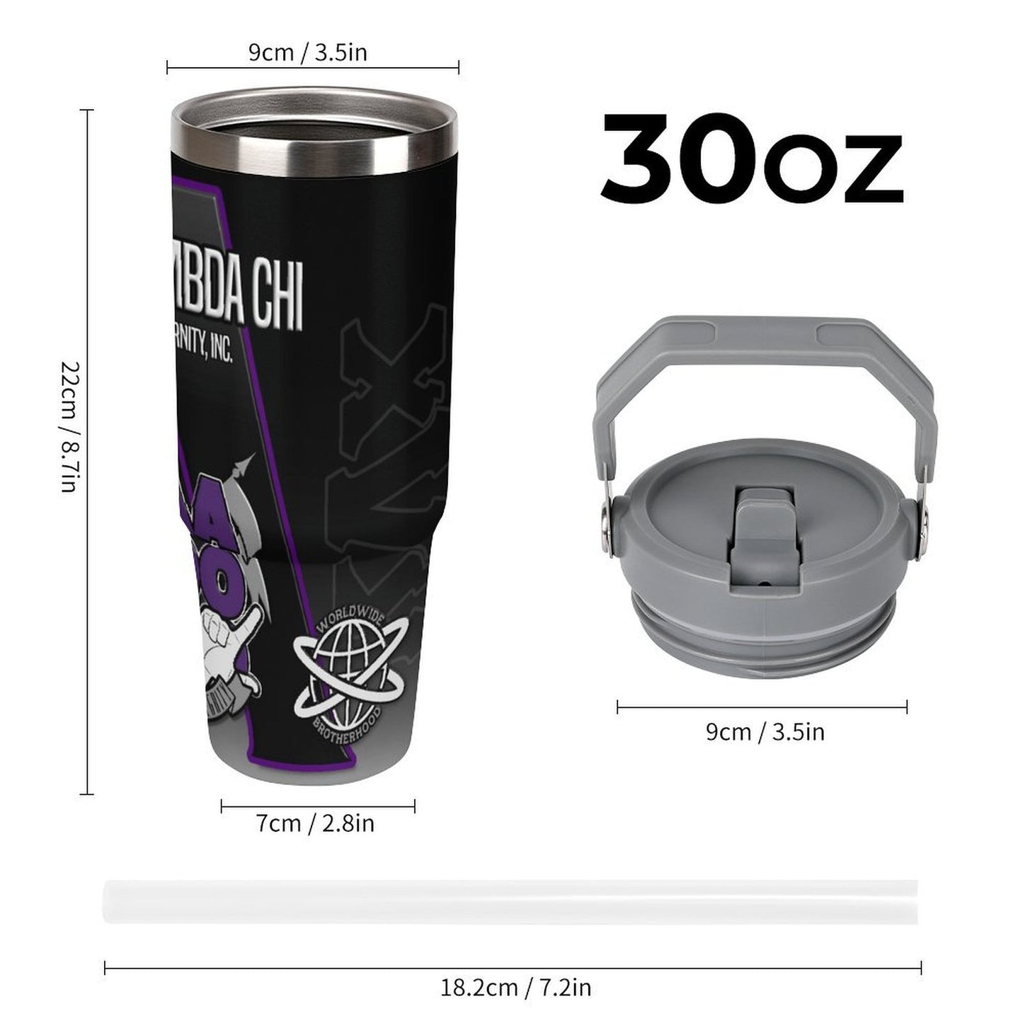 KLC 30oz Tumbler with Top Handle